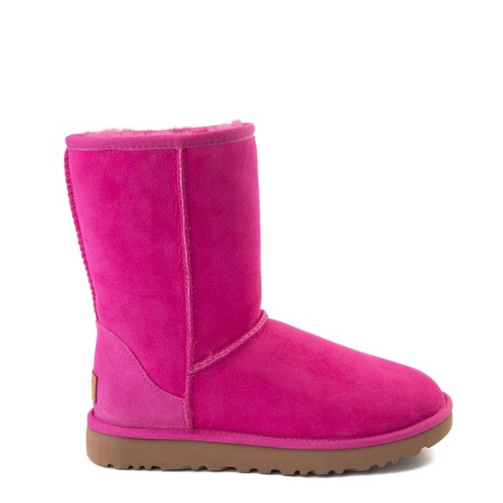 Classic Women's Short Shearling Boot - Hot Pink